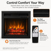 MEGAWISE 23-Inch Electric Fireplace Insert, Remote Control, 1500W Heat