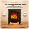 MEGAWISE 1400W 3-Sided Electric Fireplace, 3D Flame with Remote for Home