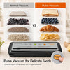 MEGAWISE 2025 Powerful Vacuum Sealer Machine | Compact Design | One-Touch Automatic | Seal in 10-20 Seconds | Dry, Moist, Wet, and Cold Modes | With 10 Vacuum Bags & Built-in Cutter