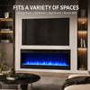 MEGAWISE 36-Inch Recessed Electric Fireplace Insert, 1400W Heater