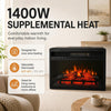 MEGAWISE Electric Fireplace Insert, 23-Inch, 1400W Heater and Timer