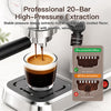 MEGAWISE Espresso Machine 20 Bar, Compact Stainless Steel Coffee Maker with Steam Milk Frother & Removable Tank for Cappuccino, Latte - Silver