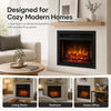MEGAWISE 23-Inch Electric Fireplace Insert, Remote Control, 1500W Heat