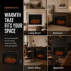 MEGAWISE 23-Inch Electric Fireplace Insert, 1400W Heater with Remote