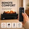MEGAWISE Electric Fireplace Heater, Freestanding, 1400W with Remote & Timer
