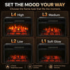 MEGAWISE Electric Fireplace Insert, 23-Inch, 1400W Heater and Timer