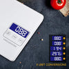 MEGAWISE Digital Kitchen Scale, 33lb Food Scale with LCD Display, High Precision Sensors, Tare Function, Unit Conversion, Ideal for Baking, Cooking, and Meal Preparation (White)