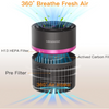 MEGAWISE H13 HEPA Air Purifier, 3-Stage, 24dB Sleep Mode
