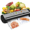 Updated Vacuum Sealer Machine 2025, MEGAWISE Food Sealer w/Starter Kit, Dry & Moist Food Modes, Compact Design with 10 Vacuum Bags & Built-in Cutter (Grey)
