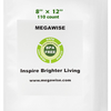 MEGAWISE Vacuum Sealer Bags (8''x 12''-110pcs) for Food Freshness Preservation, BPA Free Vacuum Storage Bags for Food or Sous Vide, Seal a Meal,Double-Sided Texture, Double Lock Freshness (110 count)