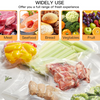 MEGAWISE Vacuum Sealer Bags (8''x 12''-110pcs) for Food Freshness Preservation, BPA Free Vacuum Storage Bags for Food or Sous Vide, Seal a Meal,Double-Sided Texture, Double Lock Freshness (110 count)