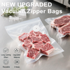 MEGAWISE Vacuum Sealer Bags, Reusable Food Storage Bags with Double Zip Sea