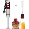 MegaWise 5-in-1 Hand Blender Set with Variable Speed Control, 400W Immersion Blender - Includes Whisk, Milk Frother, Chopper, and Beaker for Smoothies, Soups, and Baby Food