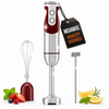 MegaWise 3-in-1 Hand Blender Set with Variable Speed Control, 400W Immersion Blender - Includes Whisk, Milk Frother, Chopper, and Beaker for Smoothies, Soups, and Baby Food