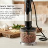 MEGAWISE 800W 5-in-1 Immersion Blender, Steel Stick Blender for Kitchen