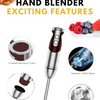 MEGAWISE Immersion Blender,12-Speed Hand Blender with Stainless Steel Blade
