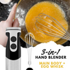 MegaWise 3‑in‑1 Immersion Hand Blender, 12‑Speed Titanium Stainless Steel Stick Blender with Whisk & Milk Frother