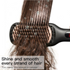 MEGAWISE Hair Straightener Brush, Ionic Ceramic Hair Straightening Brush for Frizzy Thick Hair, Heated Straightening Brush with MCH Fast Heat-Up, Anti-Scald, Auto Shutoff, Dual Voltage