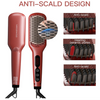 MEGAWISE Ionic Ceramic Hair Straightener Brush with LED Display