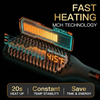 MEGAWISE Hair Straightener Brush, Ionic Ceramic Hair Straightening Brush for Frizzy Thick Hair, Heated Straightening Brush with MCH Fast Heat-Up, Anti-Scald, Auto Shutoff, Dual Voltage
