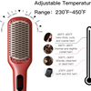 MEGAWISE Ionic Ceramic Hair Straightener Brush with LED Display
