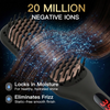 MEGAWISE Hair Straightener Brush, Ionic Ceramic Hair Straightening Brush for Frizzy Thick Hair, Heated Straightening Brush with MCH Fast Heat-Up, Anti-Scald, Auto Shutoff, Dual Voltage
