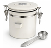 MEGAWISE 1.2L Airtight Coffee Canister with Degassing Valve & Scoop