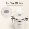 MEGAWISE 1.2L Airtight Coffee Canister with Degassing Valve & Scoop