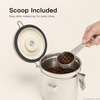 MEGAWISE 1.2L Airtight Coffee Canister with Degassing Valve & Scoop