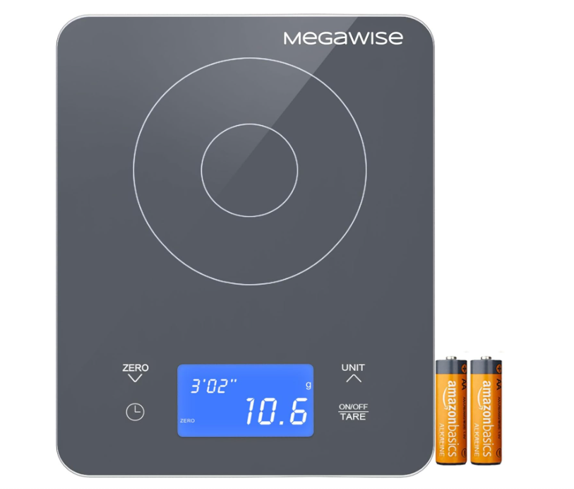 MEGAWISE Coffee Scale with Timer, 0.1g, 2kg, Pour Over & Espresso