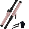 MEGAWISE Ceramic Curling Iron, Adjustable Temp Dual Voltage Hair Curler