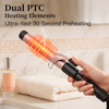 MEGAWISE Ceramic Curling Iron, Adjustable Temp Dual Voltage Hair Curler