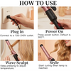 MEGAWISE Ceramic Curling Iron, Adjustable Temp Dual Voltage Hair Curler