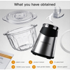 MEGAWISE 500W Electric Food Chopper, 4L Glass Bowl Meat Grinder for Kitchen