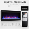 MEGAWISE 43-Inch Built-in Electric Fireplace Insert, 1400W, Remote, Black