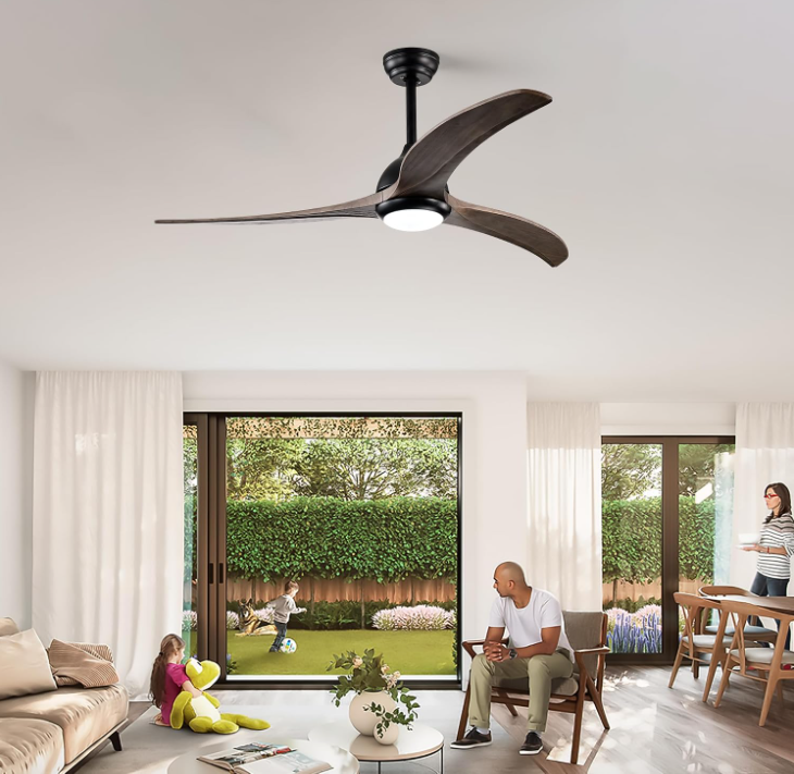 MEGAWISE Ceiling Fans, 52-inch Ceiling Fans with Lights and Remote