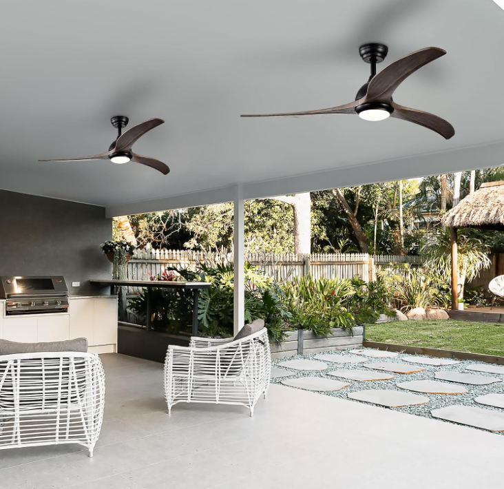 MEGAWISE Ceiling Fans, 52-inch Ceiling Fans with Lights and Remote