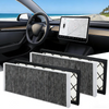 MEGAWISE 4-pack Tesla Model Y air intake filter, activated carbon, OEM fit