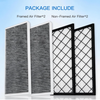 MEGAWISE 4-pack Tesla Model Y air intake filter, activated carbon, OEM fit
