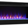 MEGAWISE 43-Inch Recessed Electric Fireplace Insert, 1400W, Black