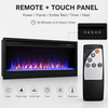 MEGAWISE 43-Inch Recessed Electric Fireplace Insert, 1400W, Black