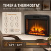 MEGAWISE Electric Fireplace Insert, 33-Inch Firebox, 1400W, Remote