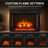 MEGAWISE Electric Fireplace Insert, 33-Inch Firebox, 1400W, Remote