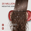 MEGAWISE Ceramic Ionic Hair Straightener Brush, Dual Voltage