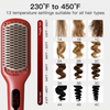 MEGAWISE Ceramic Ionic Hair Straightener Brush, Dual Voltage
