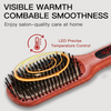 MEGAWISE Ceramic Ionic Hair Straightener Brush, Dual Voltage
