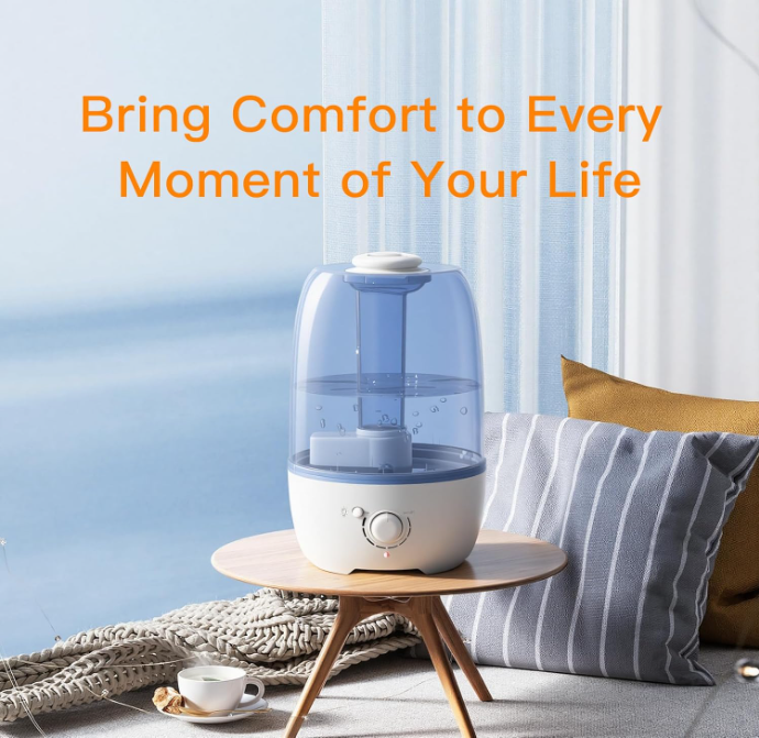 MEGAWISE 3.2L Cool Mist Humidifier, Quiet with Auto Shut-Off