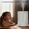 MEGAWISE 3.5L Cool Mist Humidifier – Ultra-Quiet Ultrasonic Vaporizer with Top-Fill Design, Essential Oil Diffuser, 7-Color Night Light & Auto Shut-Off