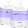 H1-XIT 2 Pack of 2L Cool Mist Humidifier, Top Refill, Nano Fine Mist Out Put, No Leakage for baby, bedroom, living room