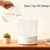 MegaWise Healthy Top-Refill Cool Mist Humidifiers for Bedroom, 24dB Ultrasonic Air Vaporizer with Water Filter for Baby [PP Material], Colorful Night Light,1 Gal Essential Oil Diffuser, Auto Shut Off